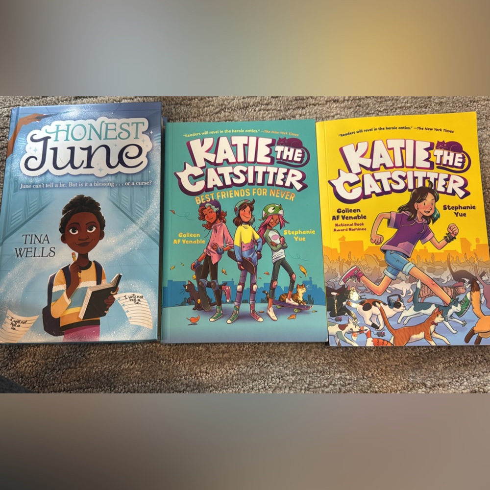 Young readers books and graphic novel books. Honest June & Katie the Catsitter